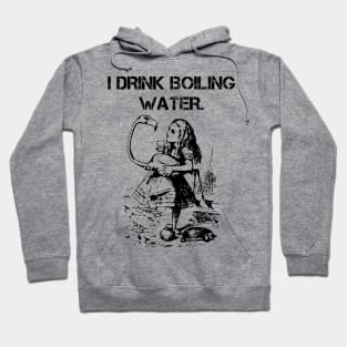 Flamingos Drink Boiling Water Hoodie